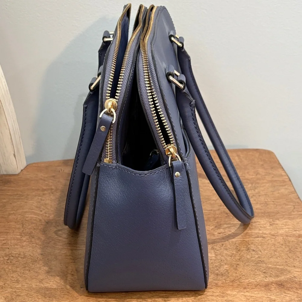 NEW Kate Spade Navy Leather Laptop Bag